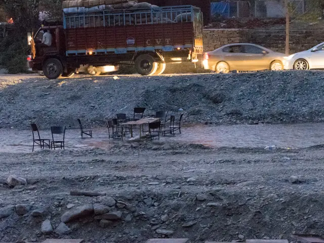 Traffic chaos in Leonberg, Germany, as a turned-over truck leads to extensive road congestion