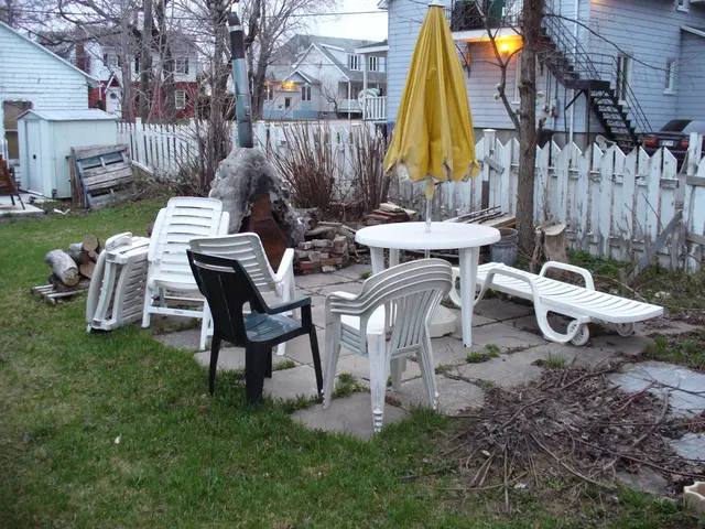 Evening Garden Atmosphere Enhancement: Illumination beneath an Umbrella - Find out How to Achieve...