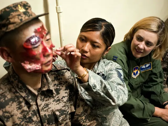 Individual experiencing stab injury