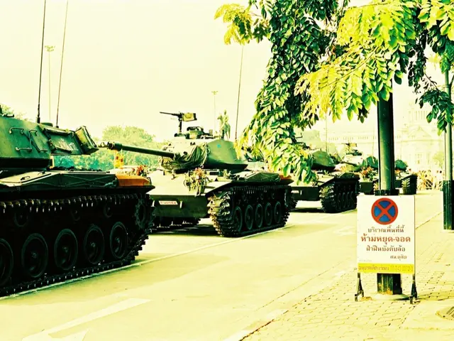 German military vehicles moving across Saxony's highways in number - around 250.
