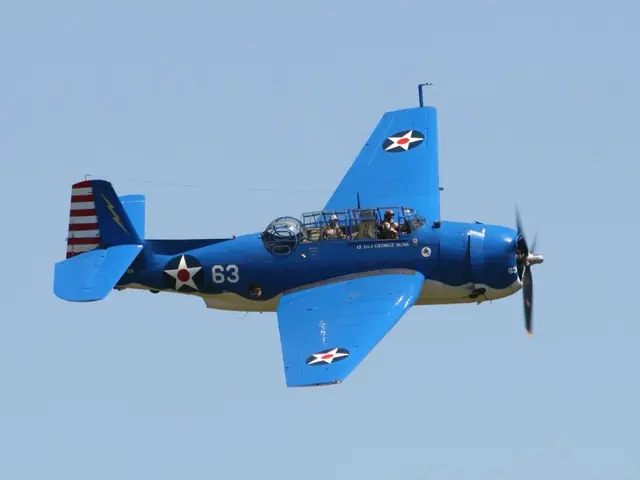 Flying at a low altitude over the entire Federal Republic, encompassing the Stuttgart region as...